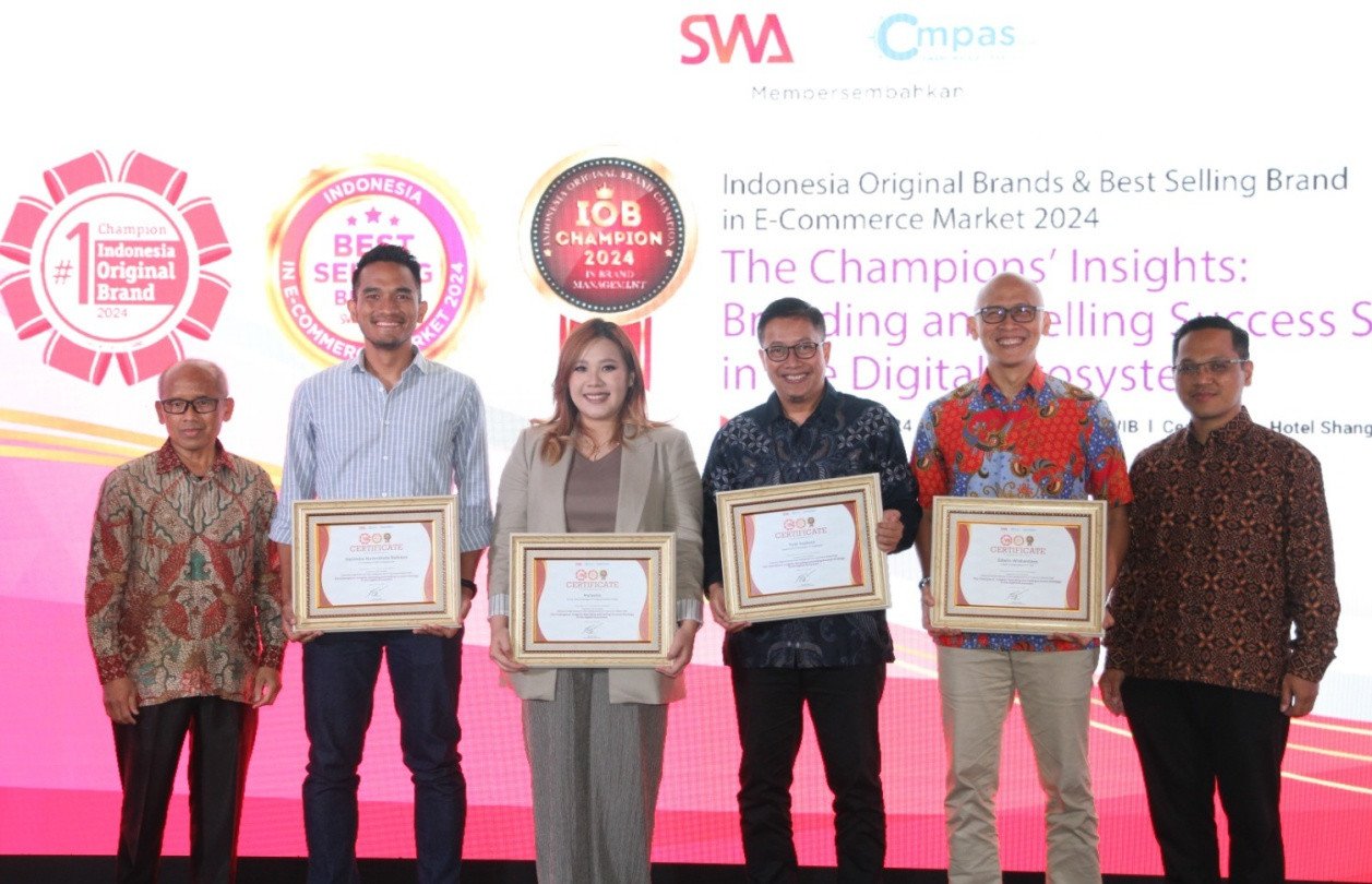 IOB & BSB 2024 Beri Apresiasi Merek Lokal yang Sukses di Ranah Ekosistem Digital di Acara Original Brand Award